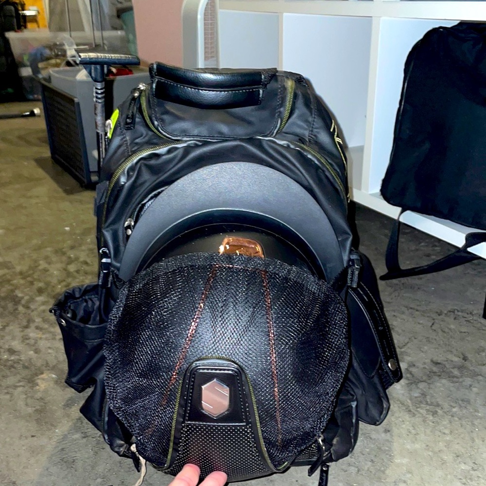 Samshield Black Backpack with Helmet Holder